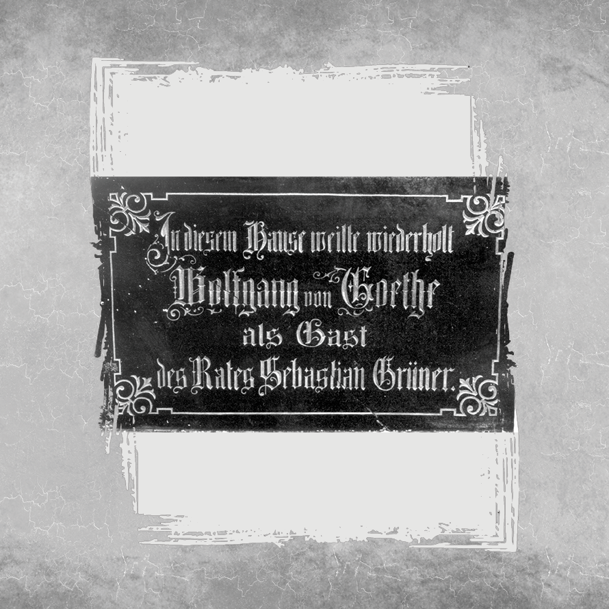 visit cheb 
            memorial plaque – johann wolfgang goethe 2