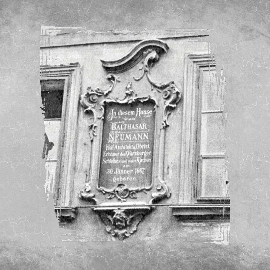 visit cheb 
            memorial plaque – balthasar neumann 1