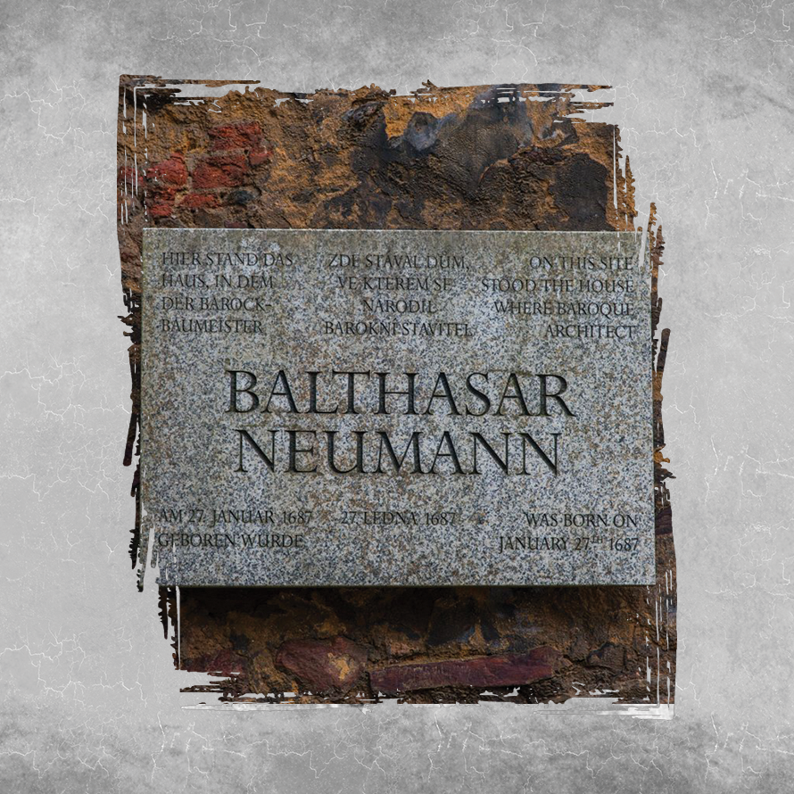visit cheb 
            memorial plaque – balthasar neumann 2