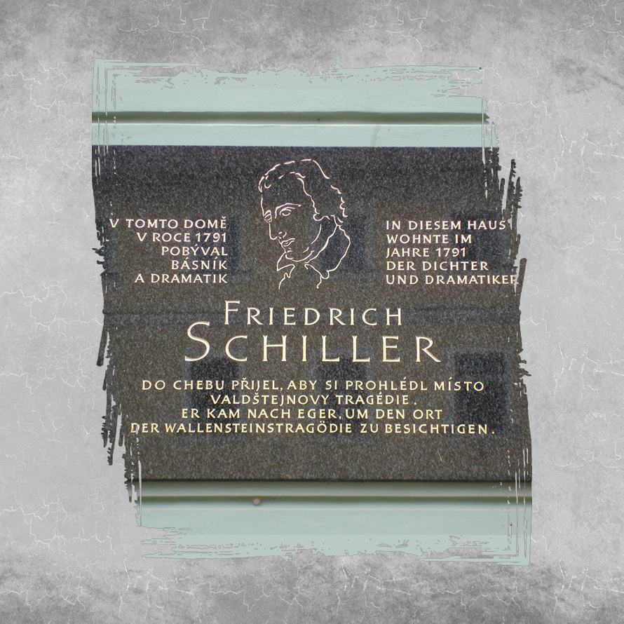 visit cheb 
            memorial plaque – friedrich schiller 2