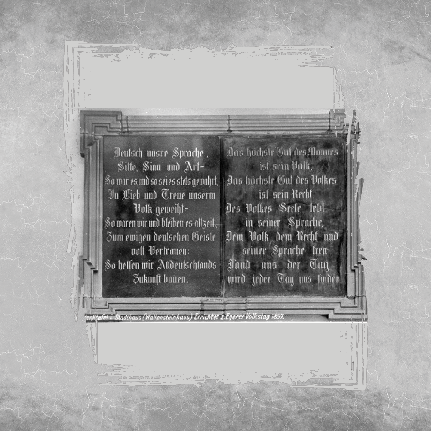 visit cheb
memorial plaque – volkstag